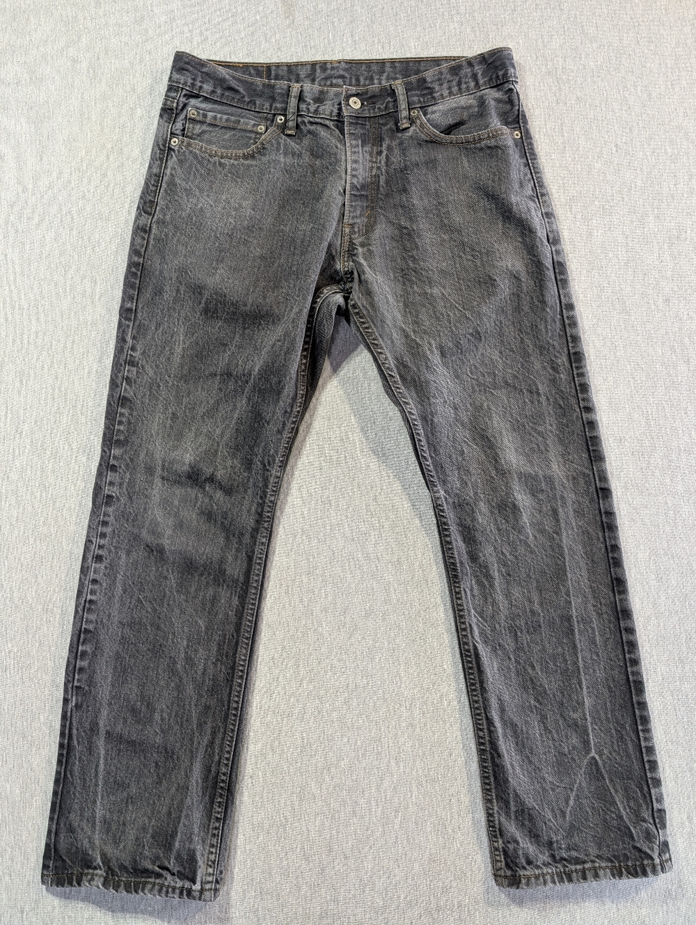 Levi's 514 Slim Straight Jeans Men's 34 X 30 Faded Charcoal Gray